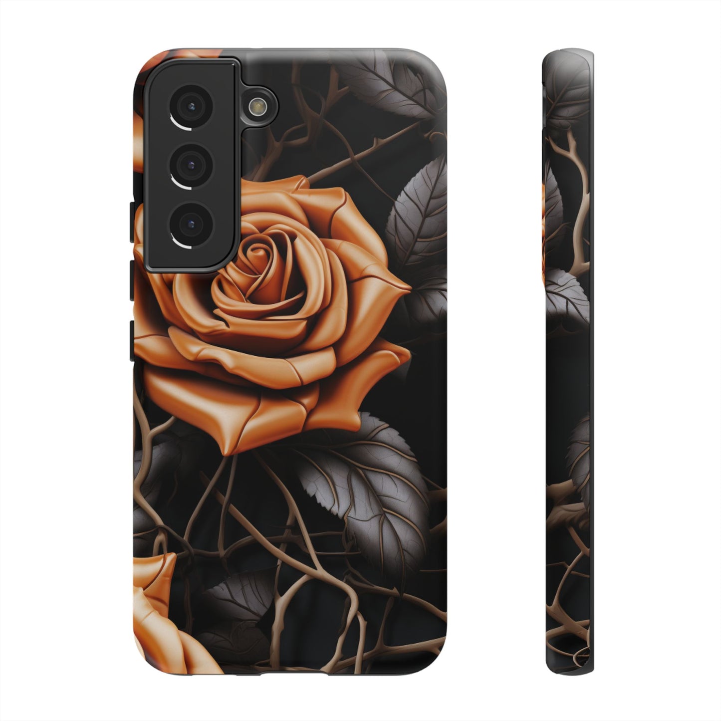Midnight Gold Rose Mobile Case