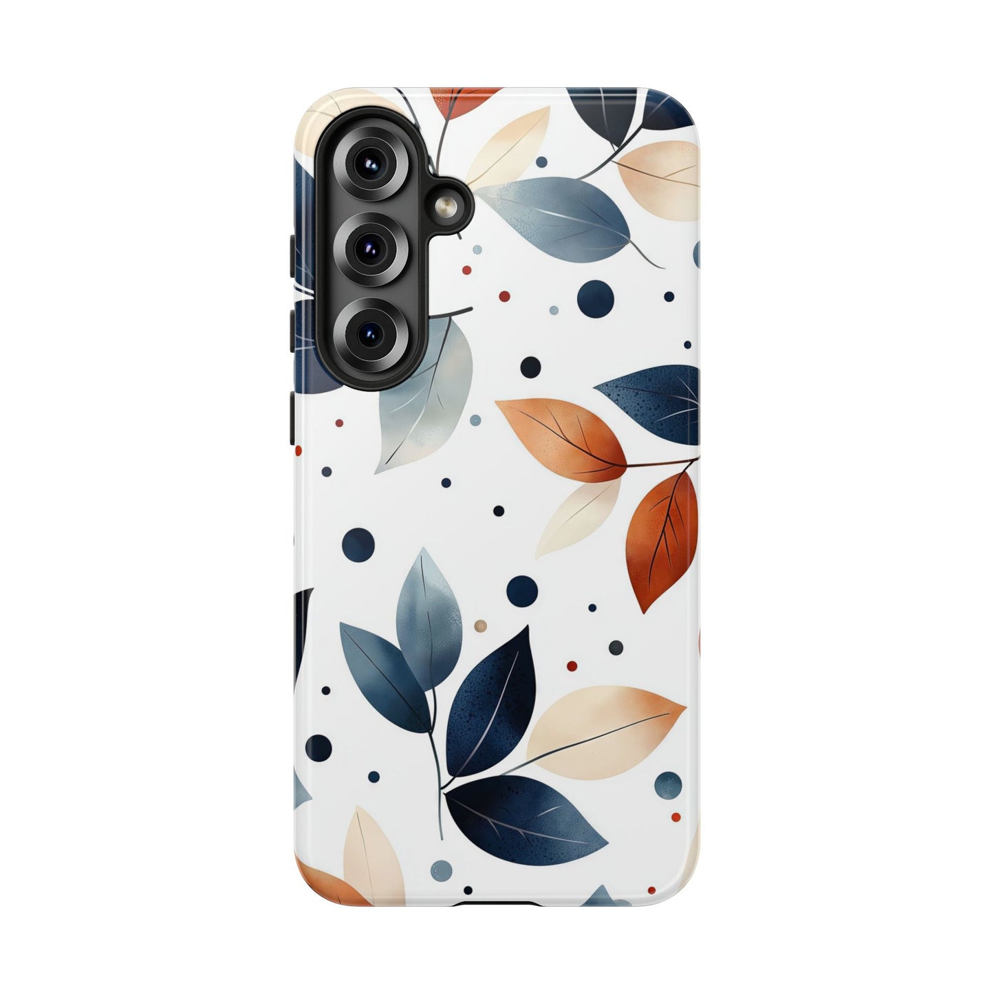 Autumn Breeze Leaf Pattern Phone Case | Elegant Botanical Design for iPhone, Samsung & Google Pixel