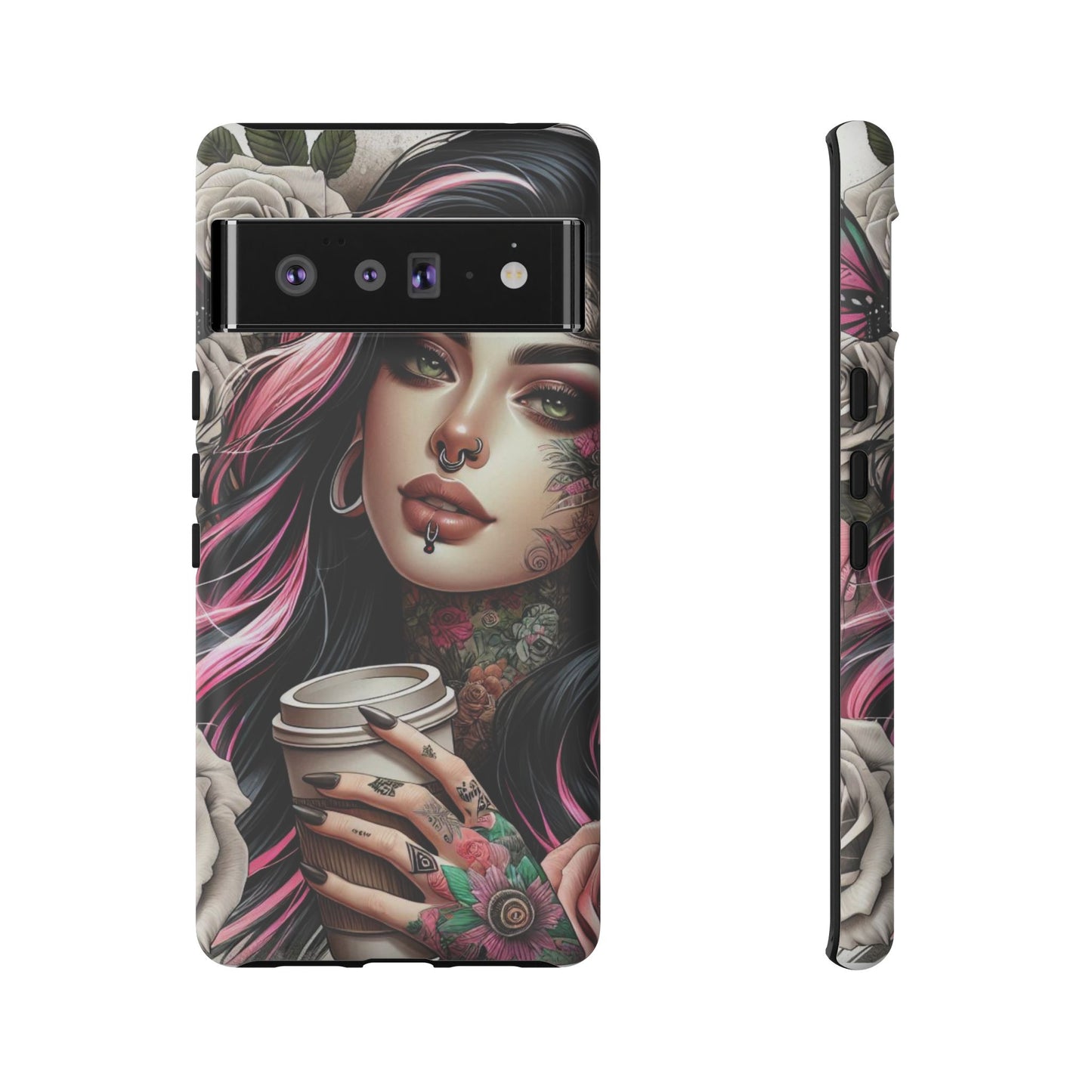 Gothic Rose Coffee Queen Mobile Case