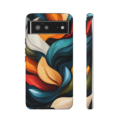 Floral Flow Abstract Phone Case – Nature-Inspired Design for iPhone, Google Pixel & Samsung
