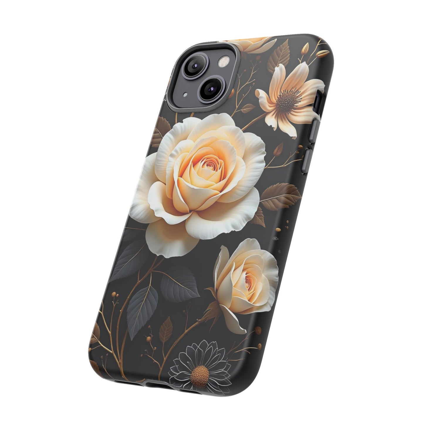 Elegant 3D Floral Design, Botanical Phone Case design for Iphone.