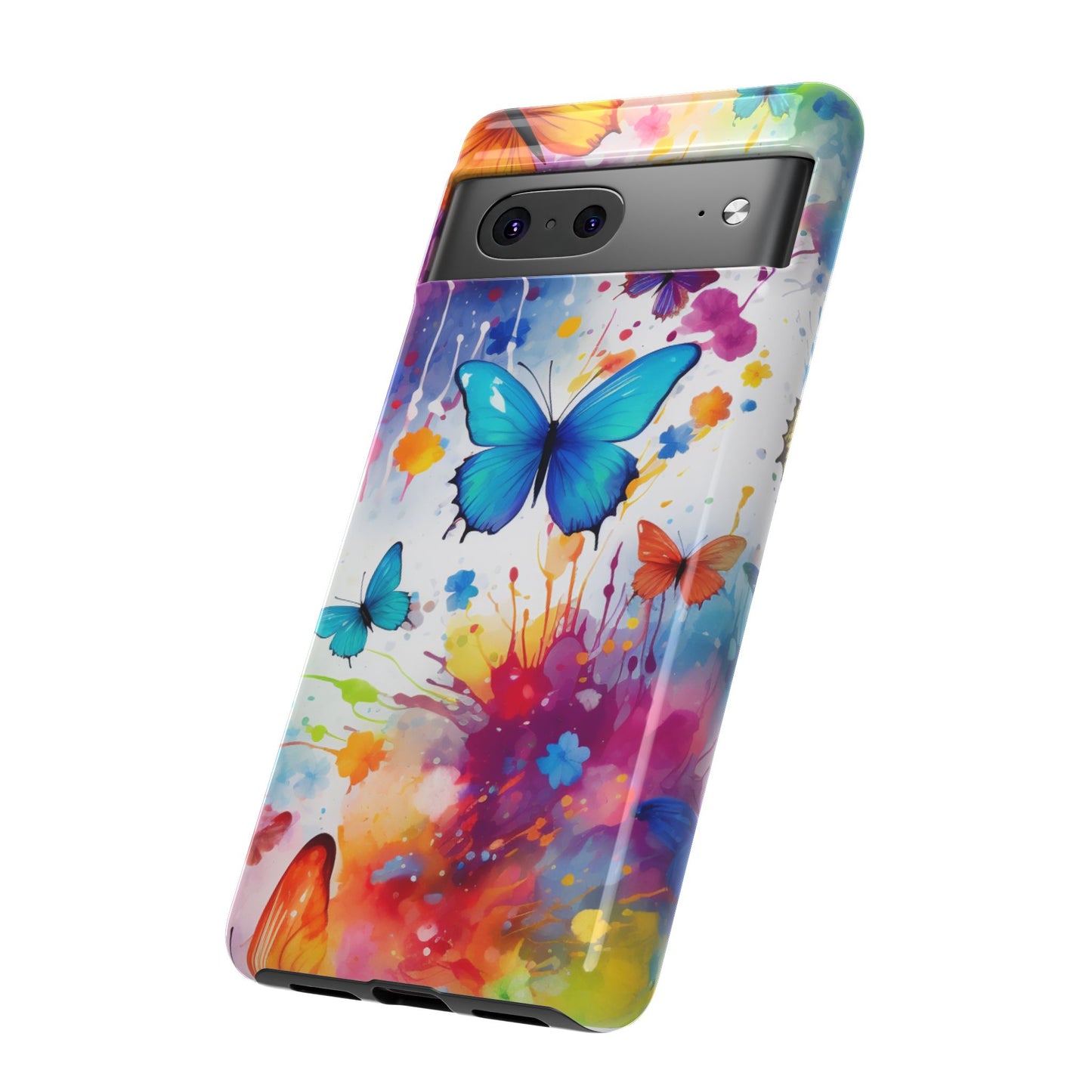 Vibrant Watercolor Butterfly Mobile Case