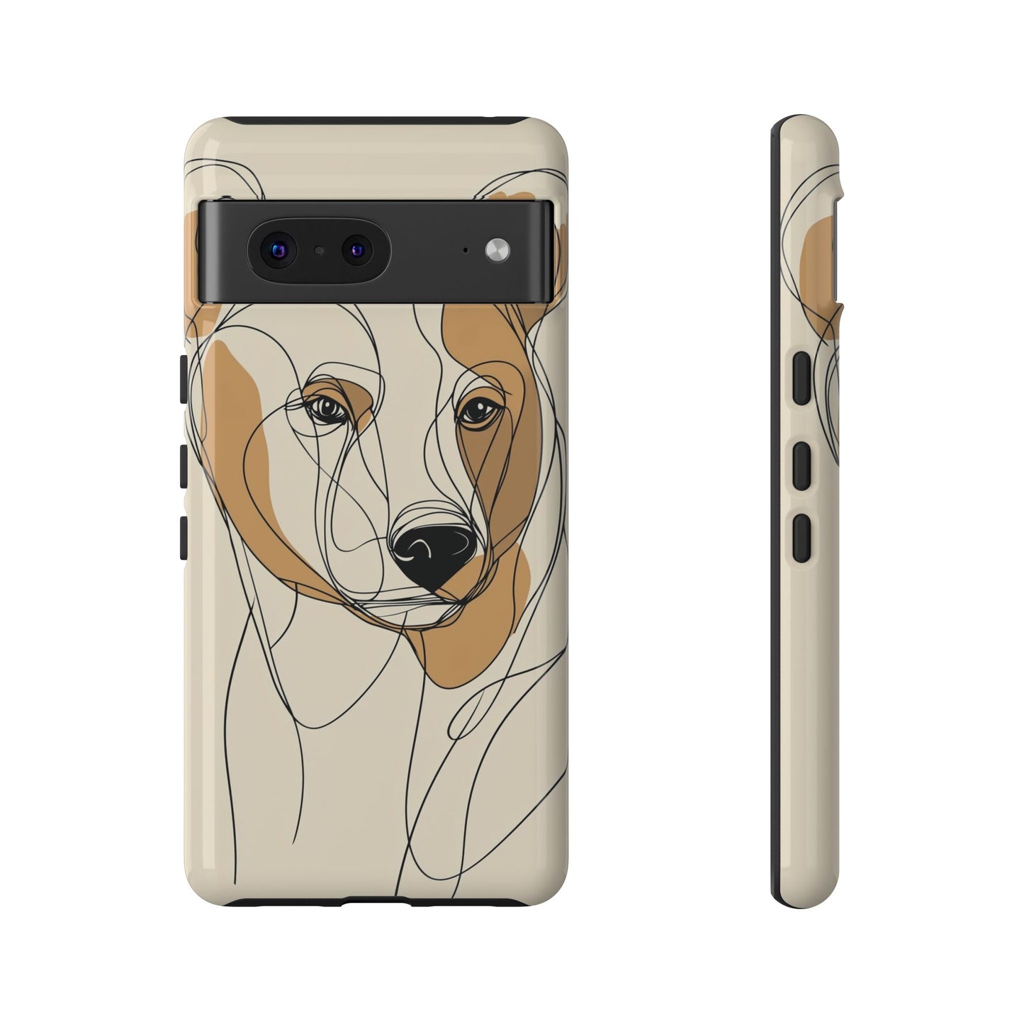 Soul of the Wild: Minimal Bear Portrait Phone Case for iPhone, Samsung & Pixel