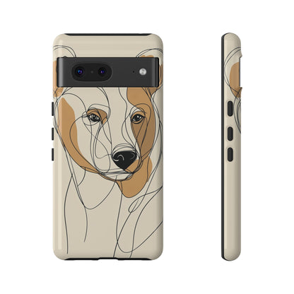 Soul of the Wild: Minimal Bear Portrait Phone Case for iPhone, Samsung & Pixel