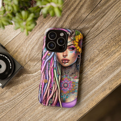 Boho Mandala Goddess – Ethereal Tattoo Art Mobile Cover