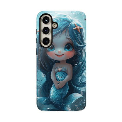 Bubble Bliss - Cute Chibi Mermaid Ocean Phone Case for iPhone, Samsung & Pixel