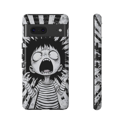 Maximum Panic Mode | Scream Kid Art  Phone Case for iPhone, Samsung & Pixel