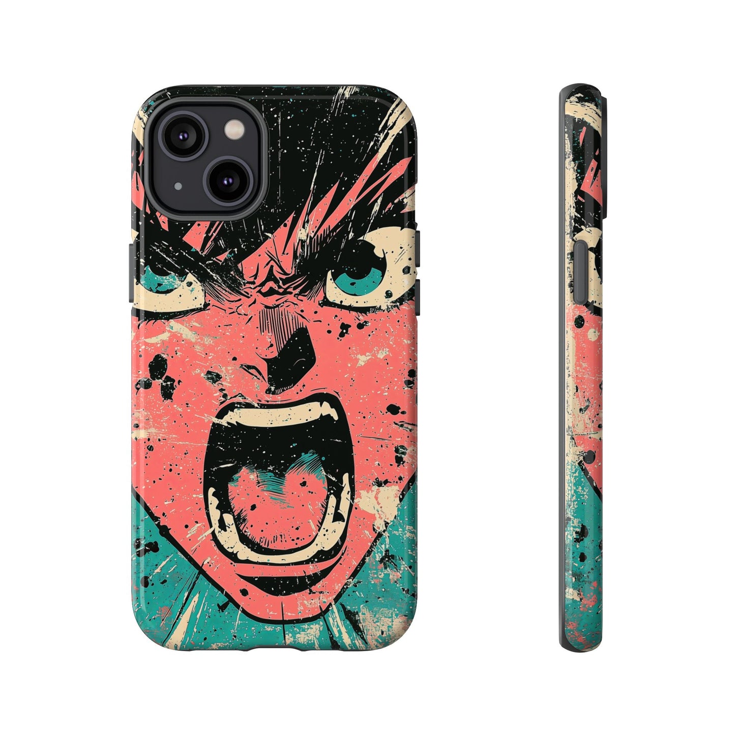 Rage Unleashed | Retro Scream Manga Phone Case for iPhone, Samsung & Pixel