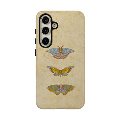 Minimal Vintage Butterfly Phone Case – Aesthetic Beige Background for iPhone, Samsung & Pixel