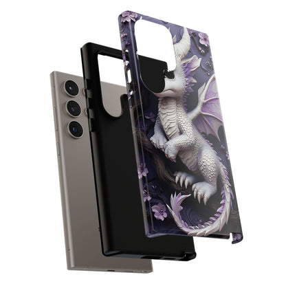 Charming Young Dragon on a Branch Phone Case Design