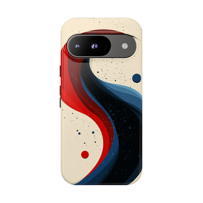 Galactic Drift – Cosmic Wave Abstract Phone Case for iPhone, Samsung & Pixel