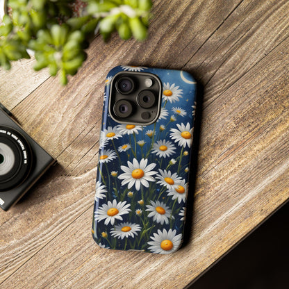 Witchy Daisy Flowers Phone Case Vintage Botanical Cover