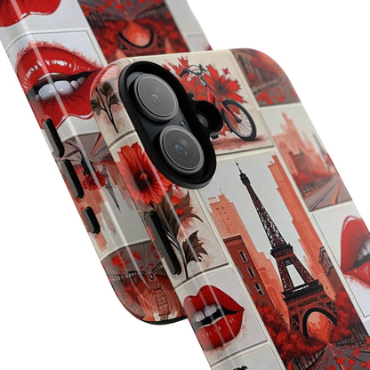 Red Lips & Eiffel Tower Phone Case