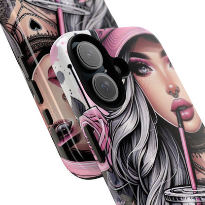 Pink Aesthetic Rebel – Iced Coffee & Inked Beauty Mobile Cover