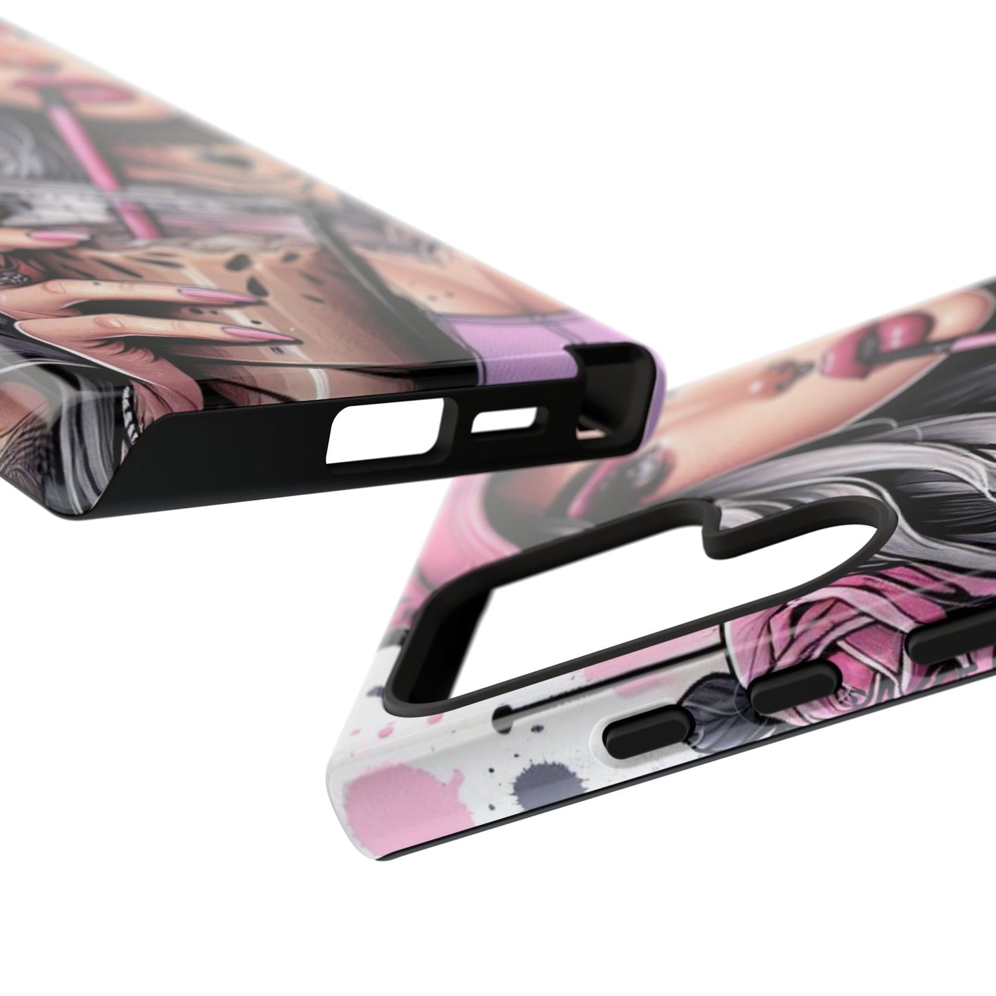 Pink Aesthetic Rebel – Iced Coffee & Inked Beauty Mobile Cover