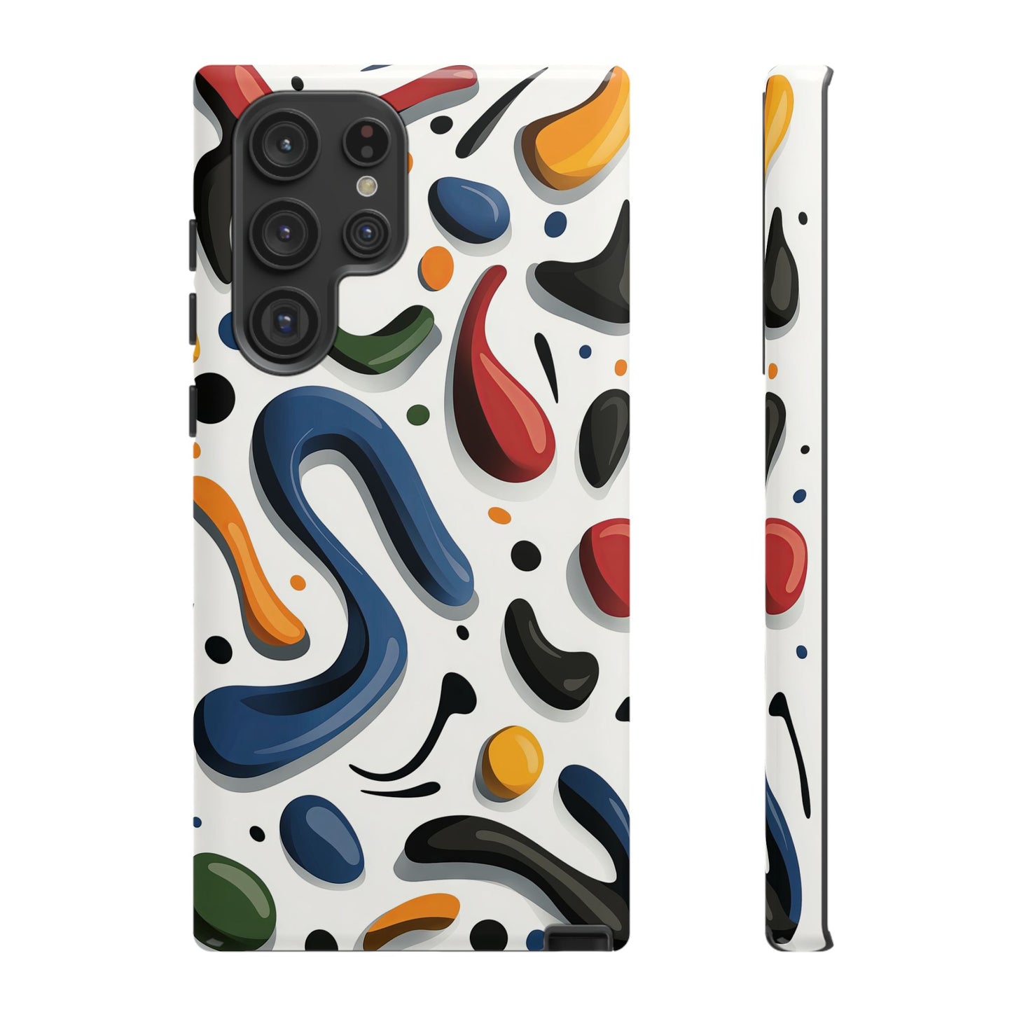 Color Cascade – Glossy Abstract Blob Case for iPhone, Pixel & Samsung