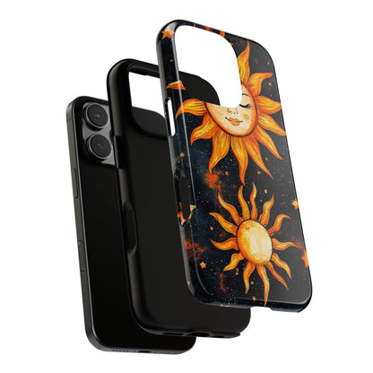 Celestial Sun & Moon Boho Phone Case for iPhone, Pixel & Samsung