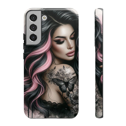 Butterfly Noir – Gothic Beauty & Inked Elegance Mobile Cover