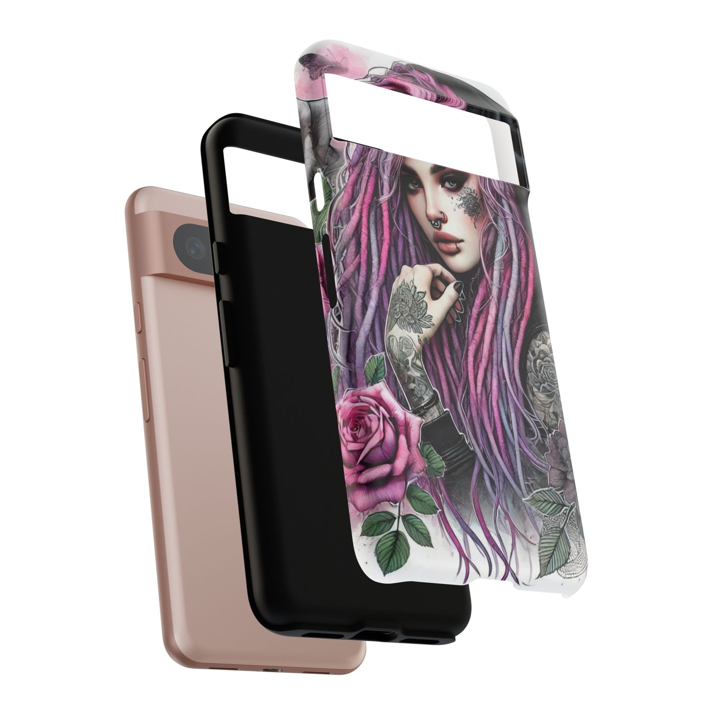 Gothic Rose Tattoo Art Mobile Case