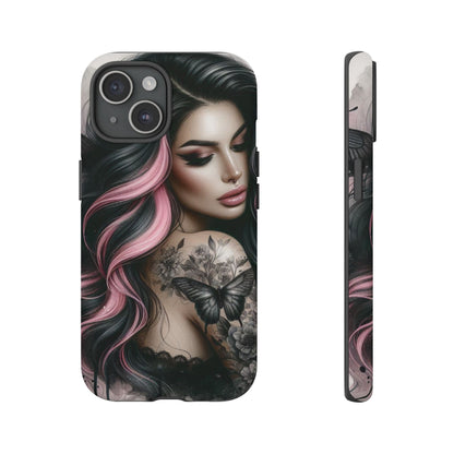 Butterfly Noir – Gothic Beauty & Inked Elegance Mobile Cover