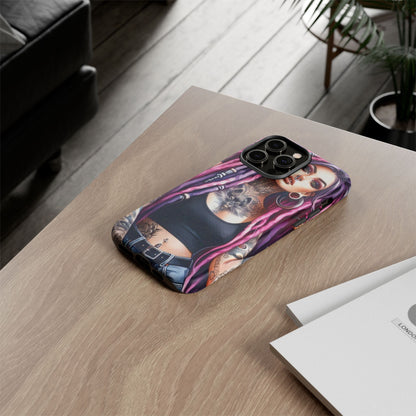 Tattooed Rebel – Gothic Cat Spirit Mobile Cover