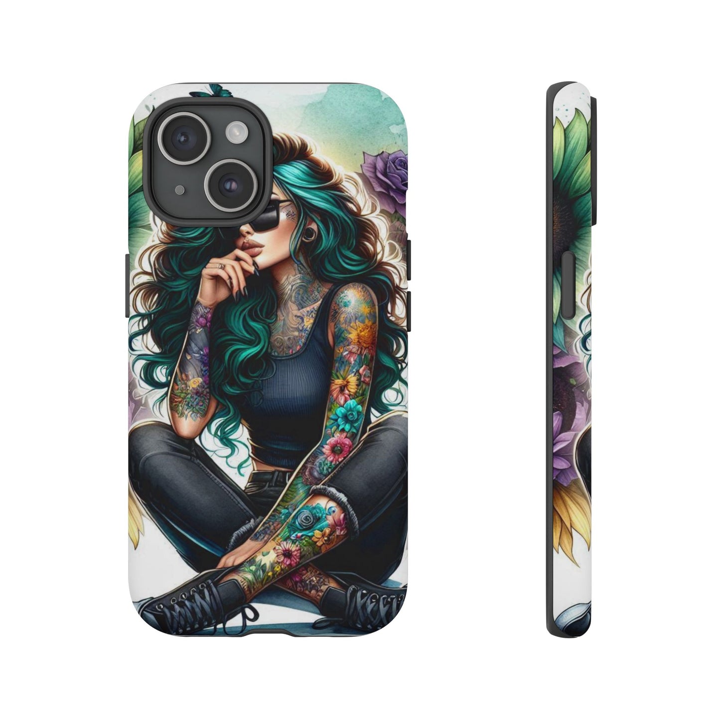 Urban Wildflower – Edgy Tattooed Beauty Mobile Cover