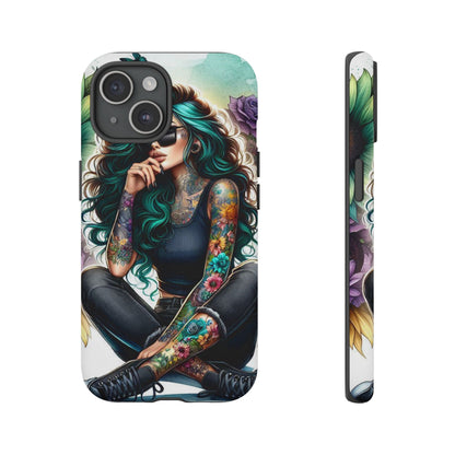 Urban Wildflower – Edgy Tattooed Beauty Mobile Cover
