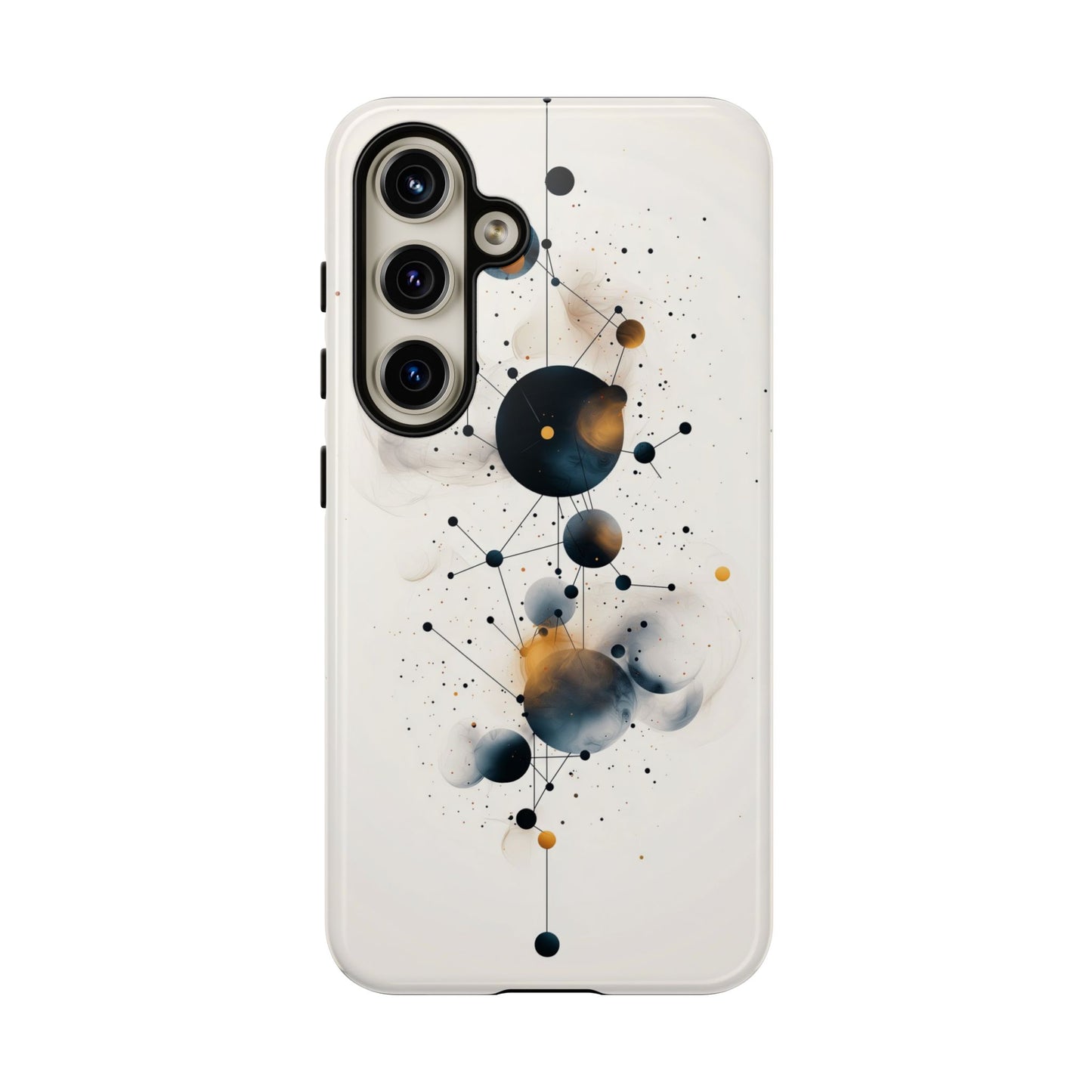 Cosmic Connect – Orbital Geometry Abstract Phone Case for iPhone, Google Pixel, Samsung