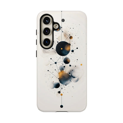 Cosmic Connect – Orbital Geometry Abstract Phone Case for iPhone, Google Pixel, Samsung