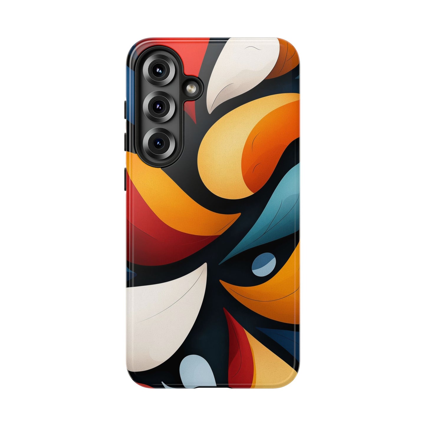 Petal Drift – Modern Abstract Leaf Pattern Phone Case for iPhone, Samsung & Pixel