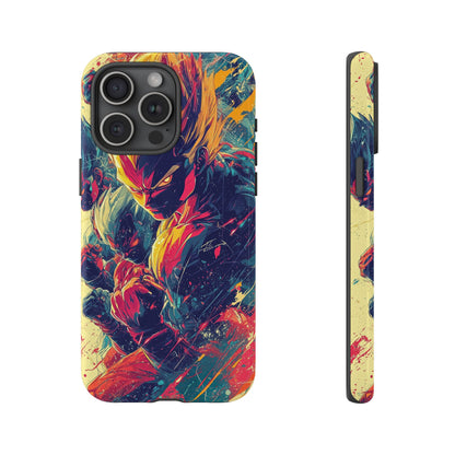 Saiyan Fury | Anime Warrior Power Surge | Comic Style Dragon Battle Phone Case for iPhone, Samsung & Pixel
