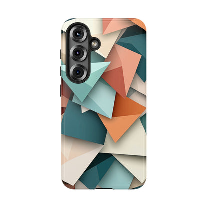 Origami Prism – Abstract Tri-Fold Geometry Phone Case – iPhone, Google Pixel, Samsung