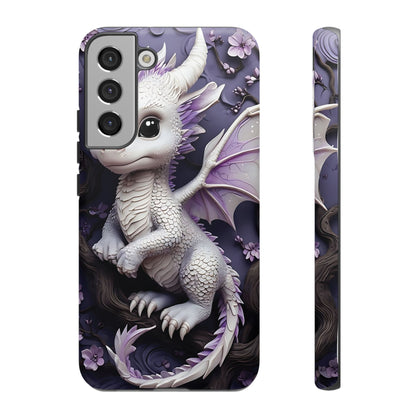 Charming Young Dragon on a Branch Phone Case Design