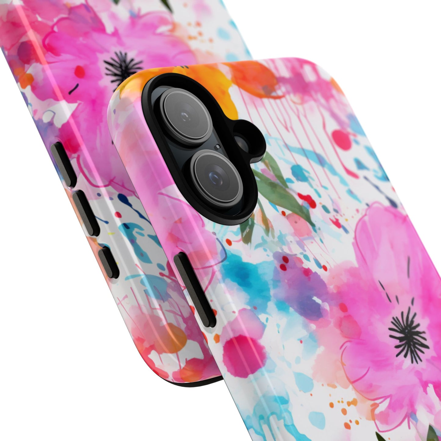 Vibrant Watercolor Floral Phone Case – Artistic & Colorful Design