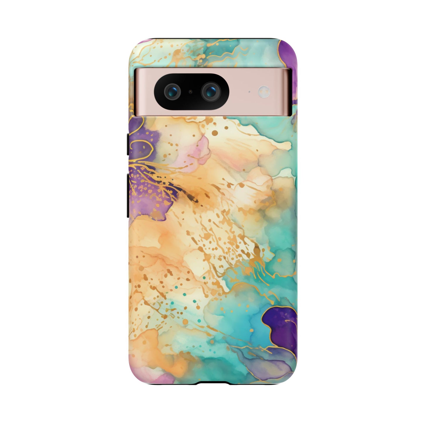Golden Aura Abstract Watercolor Mobile Case