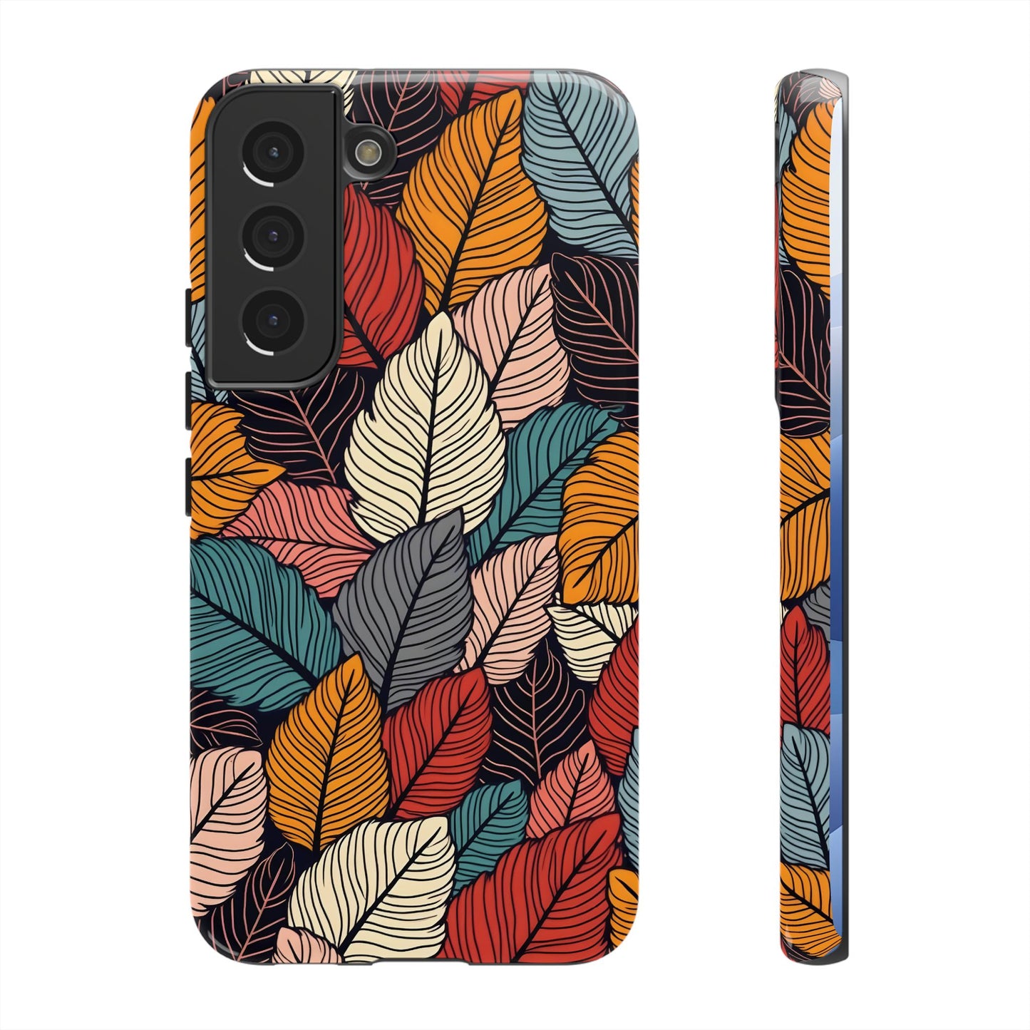 Colorful Abstract Leaves Pattern Design