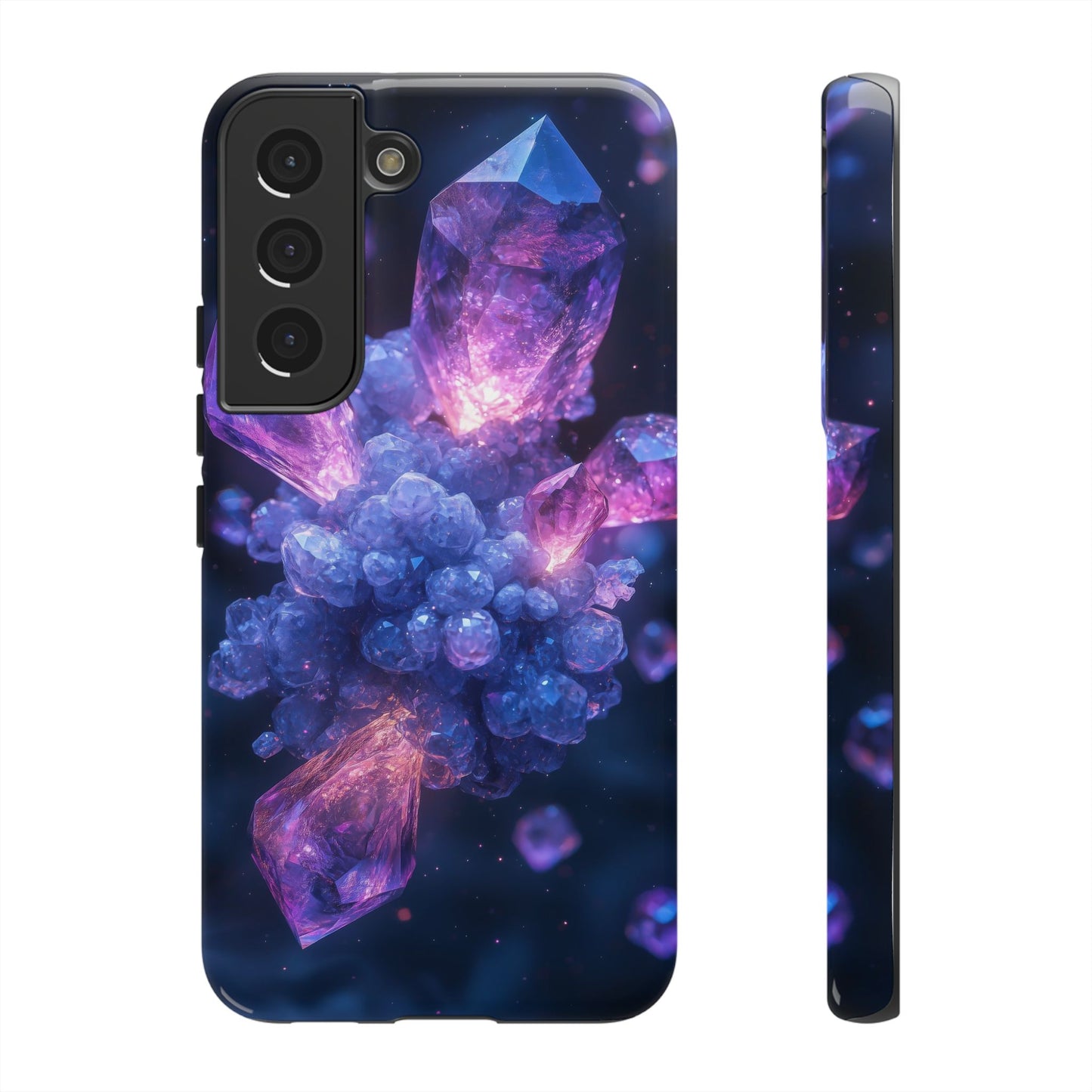 Cosmic Amethyst Crystal Phone Case for iPhone, Samsung & Google Pixel