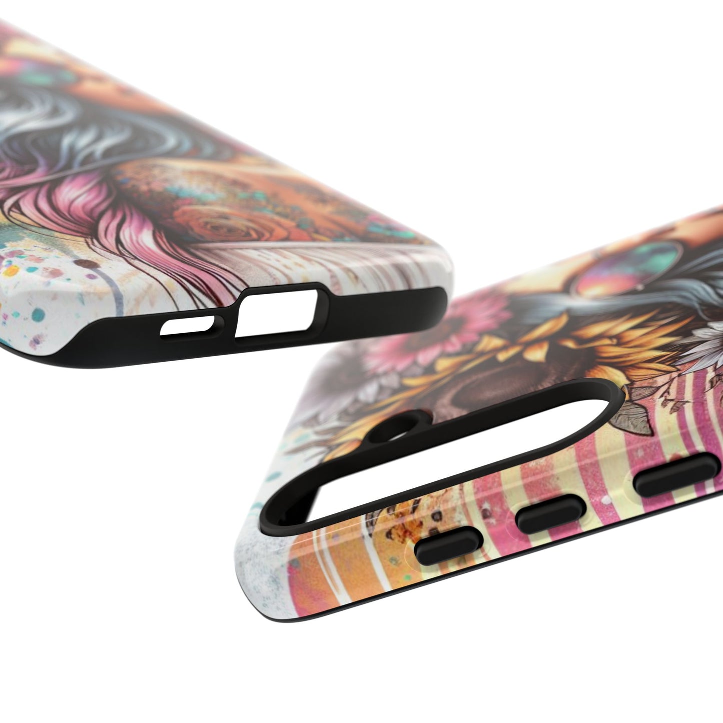 Retro Boho Wanderer – Sunflower Hippie Van Mobile Cover