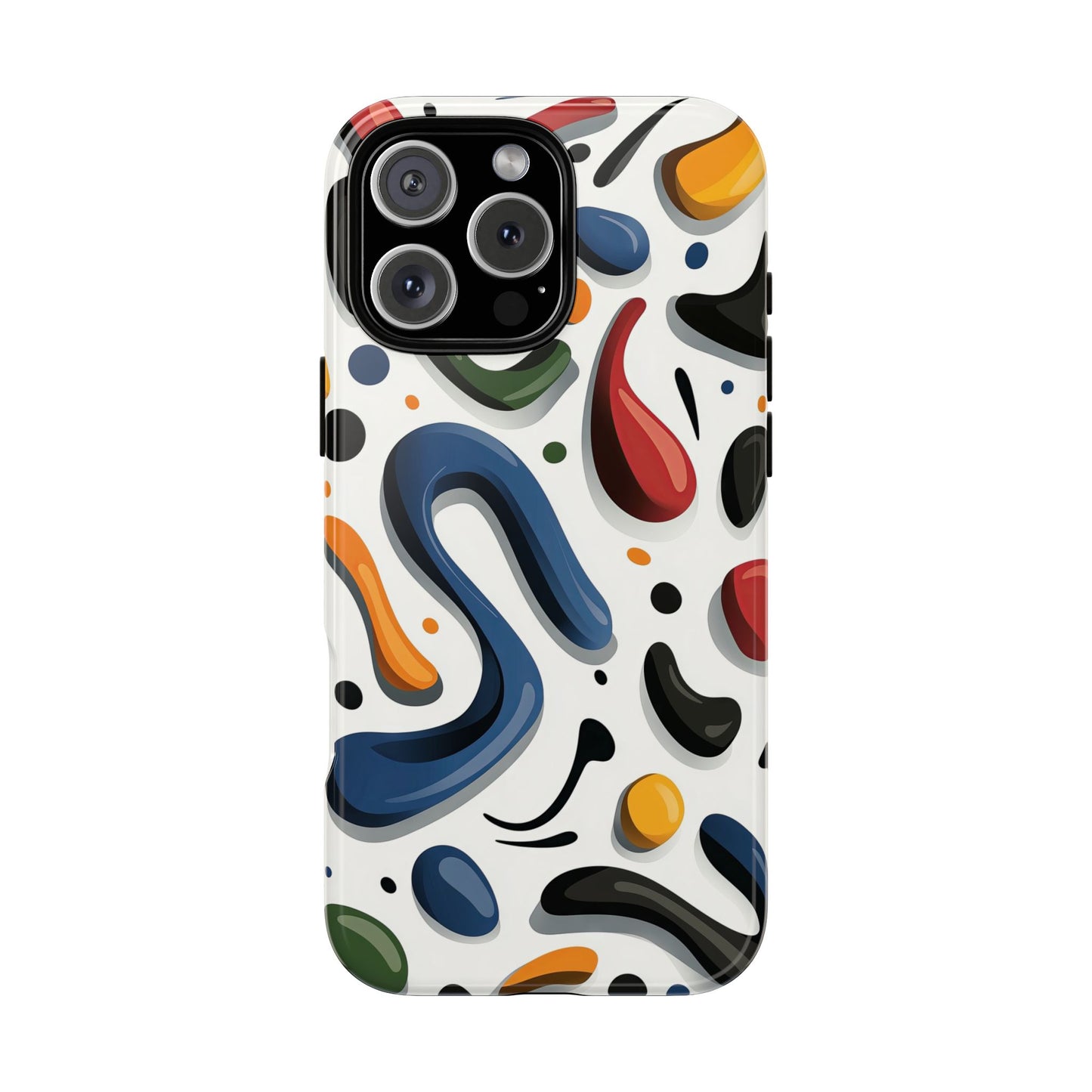 Color Cascade – Glossy Abstract Blob Case for iPhone, Pixel & Samsung