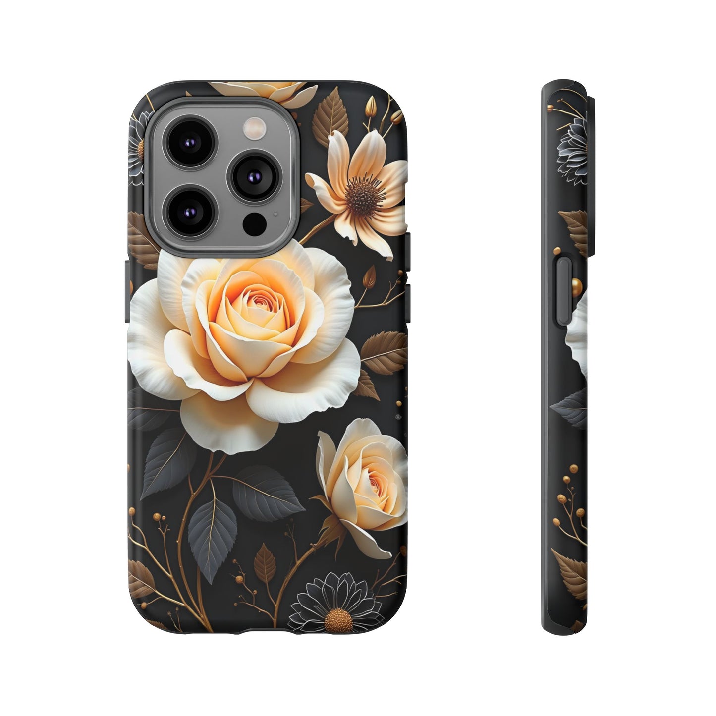 Elegant 3D Floral Design, Botanical Phone Case design for Iphone.