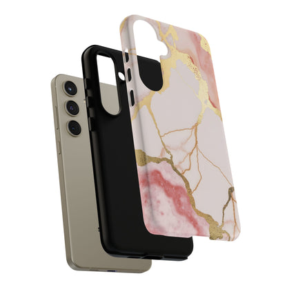 Beautiful Pink Minimal Marble Case Design