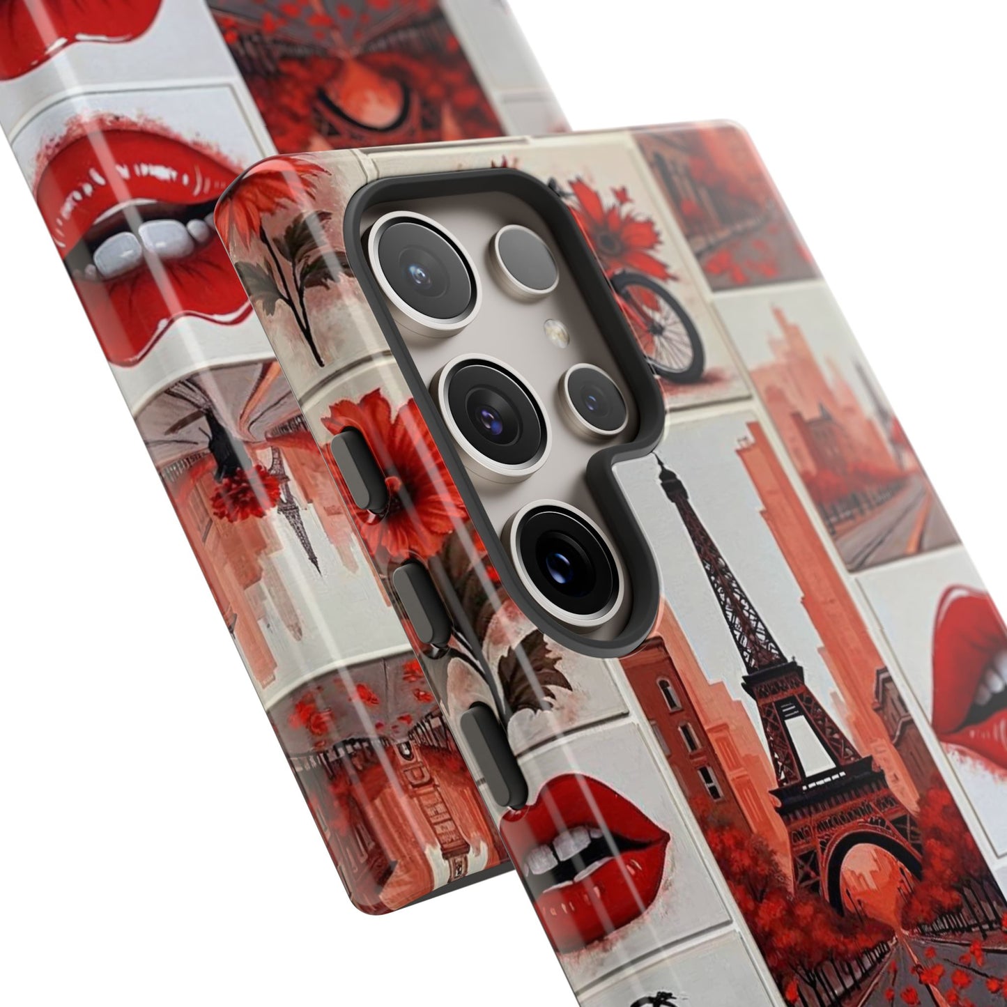 Red Lips & Eiffel Tower Phone Case