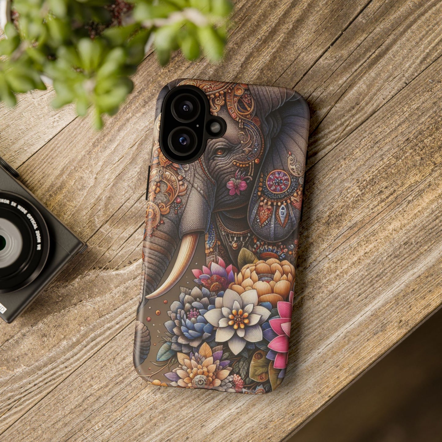 Royal Ornate Elephant Mobile Cover – Luxurious Bohemian Art