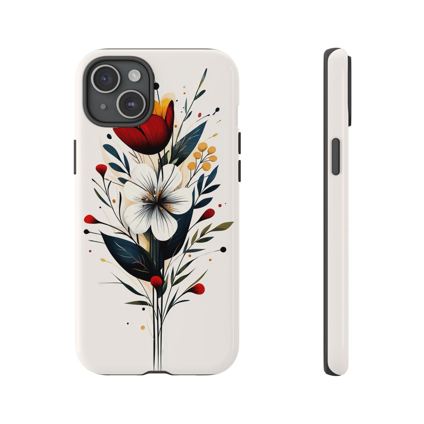 Wild Bloom – Minimal Floral Phone Case for iPhone, Pixel & Samsu