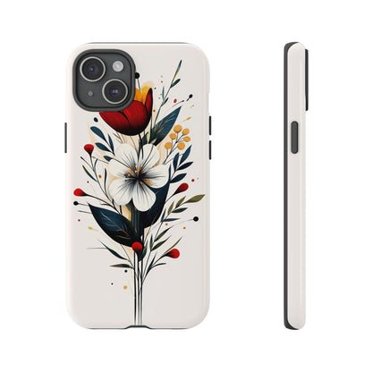 Wild Bloom – Minimal Floral Phone Case for iPhone, Pixel & Samsu