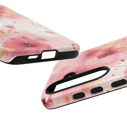 Blush Elegance Floral Mobile Case
