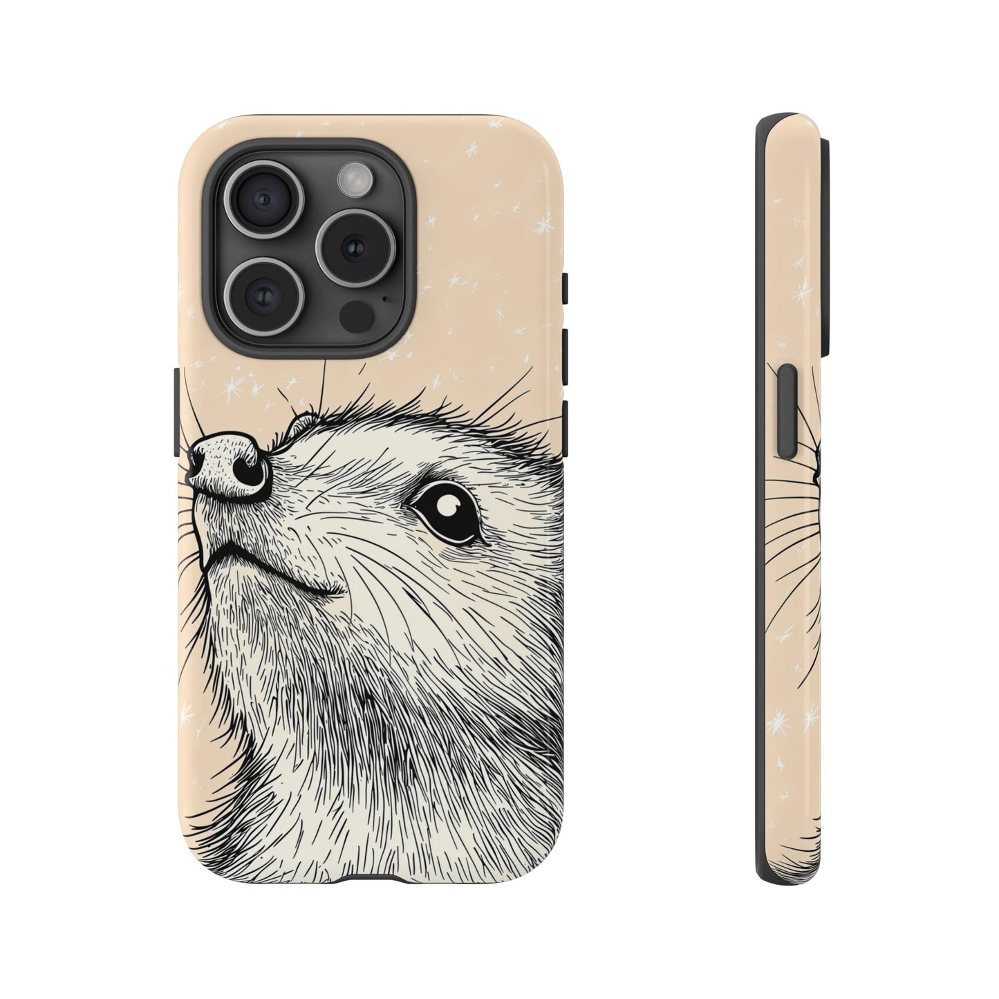 Starlit Wonder: Curious Critter in the Cosmos Phone Case for iPhone, Samsung & Pixel