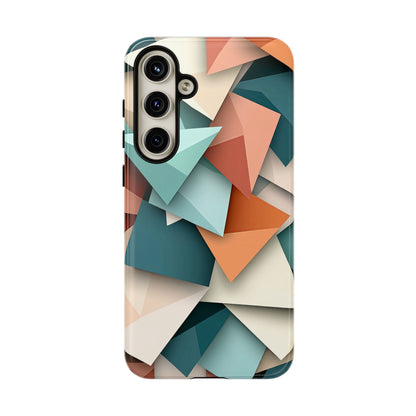 Origami Prism – Abstract Tri-Fold Geometry Phone Case – iPhone, Google Pixel, Samsung