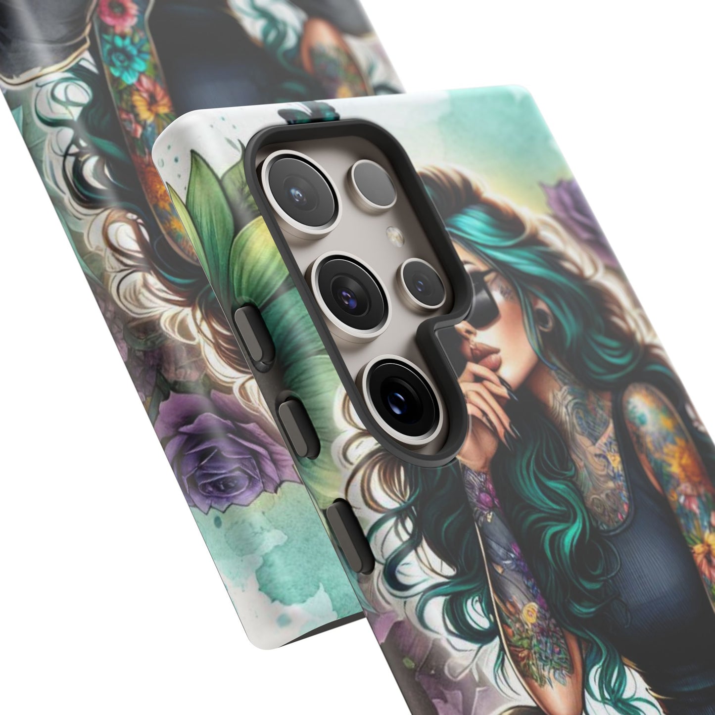 Urban Wildflower – Edgy Tattooed Beauty Mobile Cover