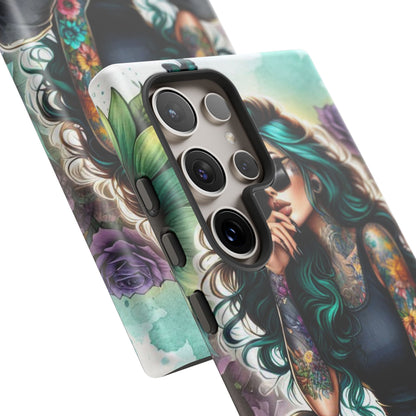 Urban Wildflower – Edgy Tattooed Beauty Mobile Cover